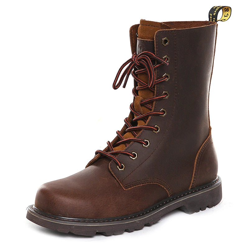 Hiking Shoes Men Waterproof Boots Hunting Shoes Tactical trekking Combat Boots Ankle sneaker Leather Snow High-top Walking Boots