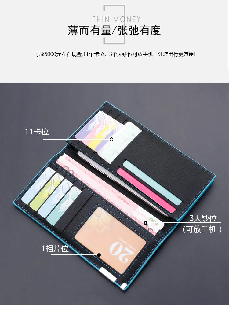Mens Wallet Casual Slim Of Leather Soft Male Clutch Money Bag Small Pocket Man Purse Thin Wallet Carteira Masculina Couro 2021