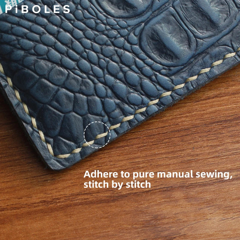 Luxury Genuine Leather Women's Wallet Handmade Leather Bifold Short Wallets For Men Portable Storage Credit Card Holder Purse