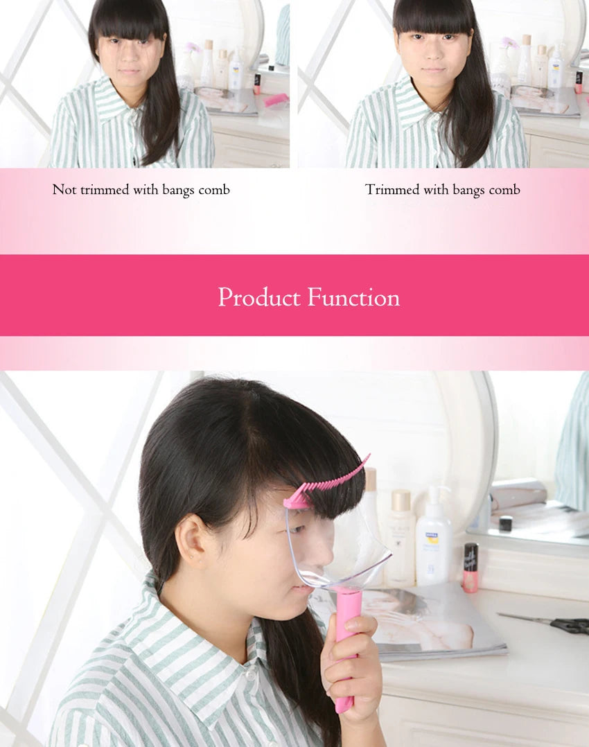 Professional Barber Hair Trimmer DIY Styling Tools Haircut Bangs Comb Hairdressing Hair Cutting Trimming Combs With Handle