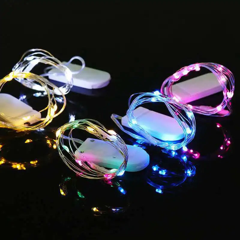 LED String Lights Night Light Holiday lighting Fairy Garland 1M2M3M 5M Decoration Light For New Year Wedding Brithday Party Lamp
