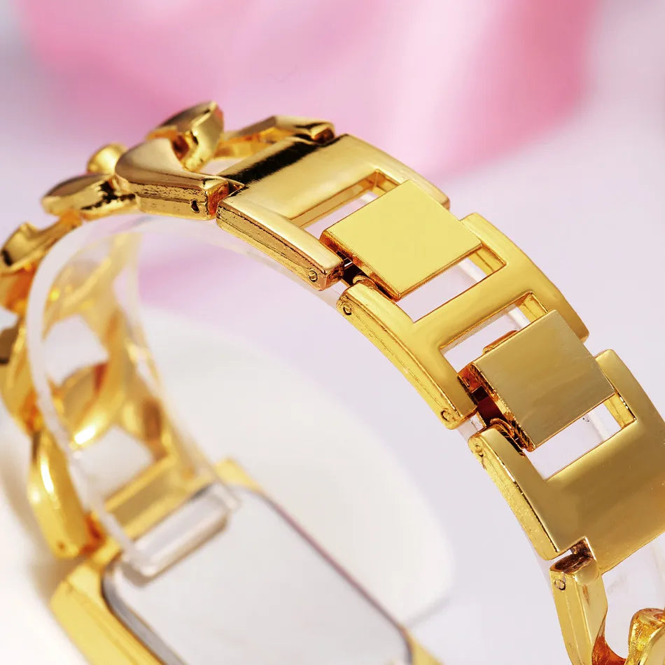 Relojes de Mujer de Marca Superior, Lujo, Pulsera Dorada, Reloj de Mujer, Relojes de Rhinestone para Dama, Reloj, Reloj Mujer, Montre Femme