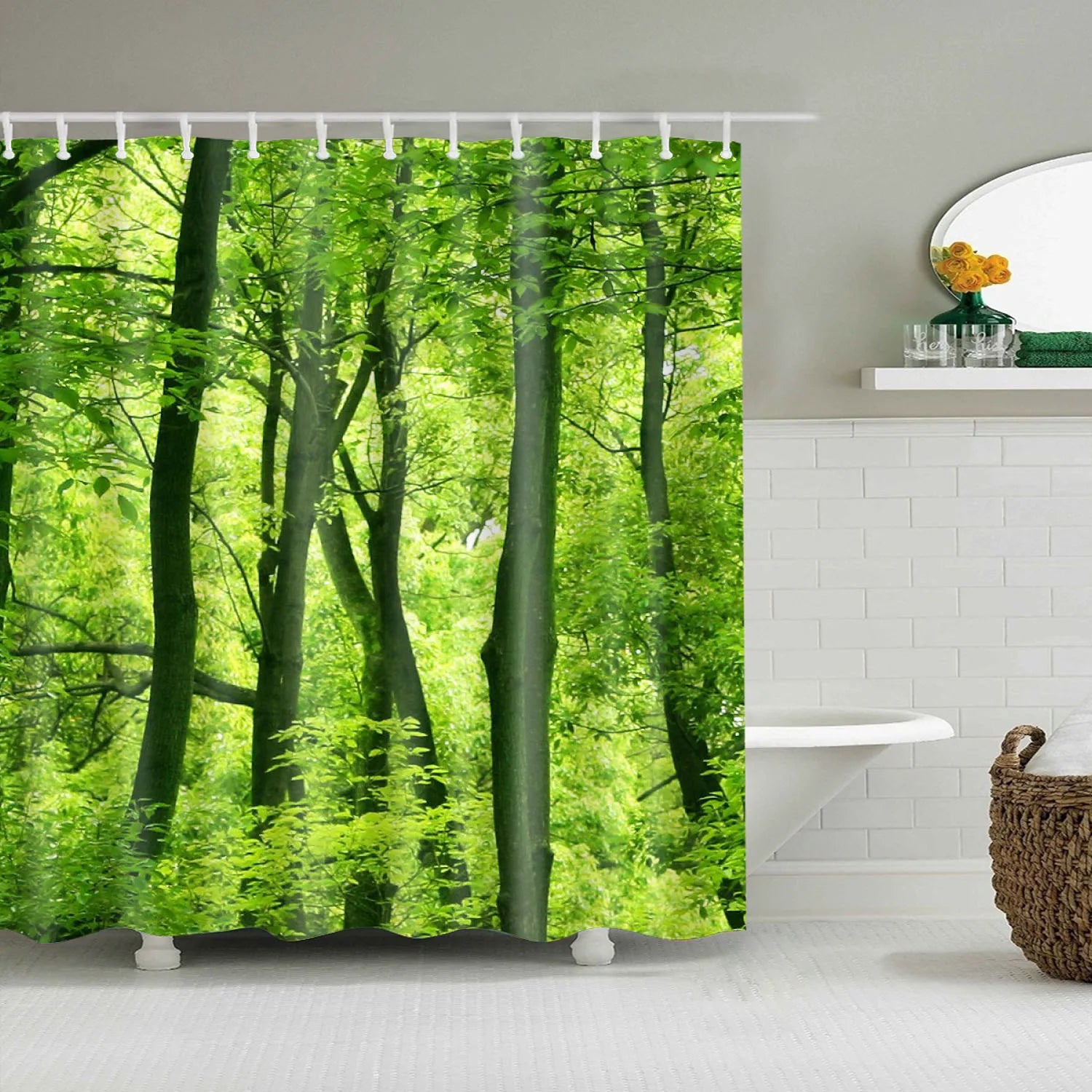 Cortinas de ducha lavables, diseño de playa, 120x180, paisaje digital 3D, estampado, impermeable, para baño, tela de poliéster