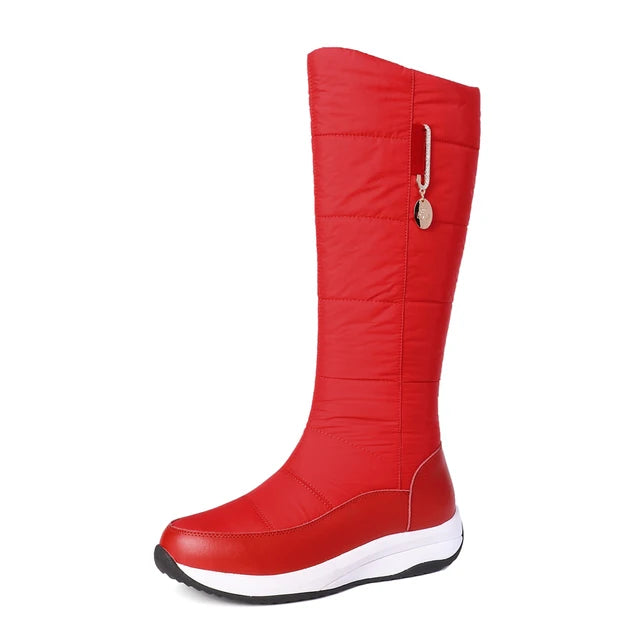 Bottes hautes en cuir pour femmes