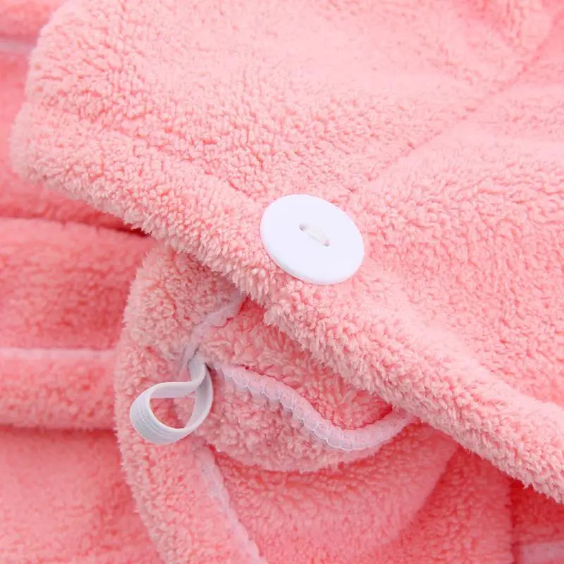 Girl's Hair Drying Hat Quick-dry Hair Towel Cap Hat Bath Hat Microfiber Solid Towel Cap Super Absorption Turban Hair Dry Cap