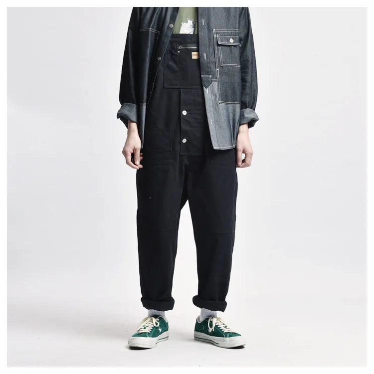 Tools and Workwear Multi-pocket Overalls Men Safari Style! Work Bib Trousers Men's Worker Cargo Pants Multifunctional Coveralls