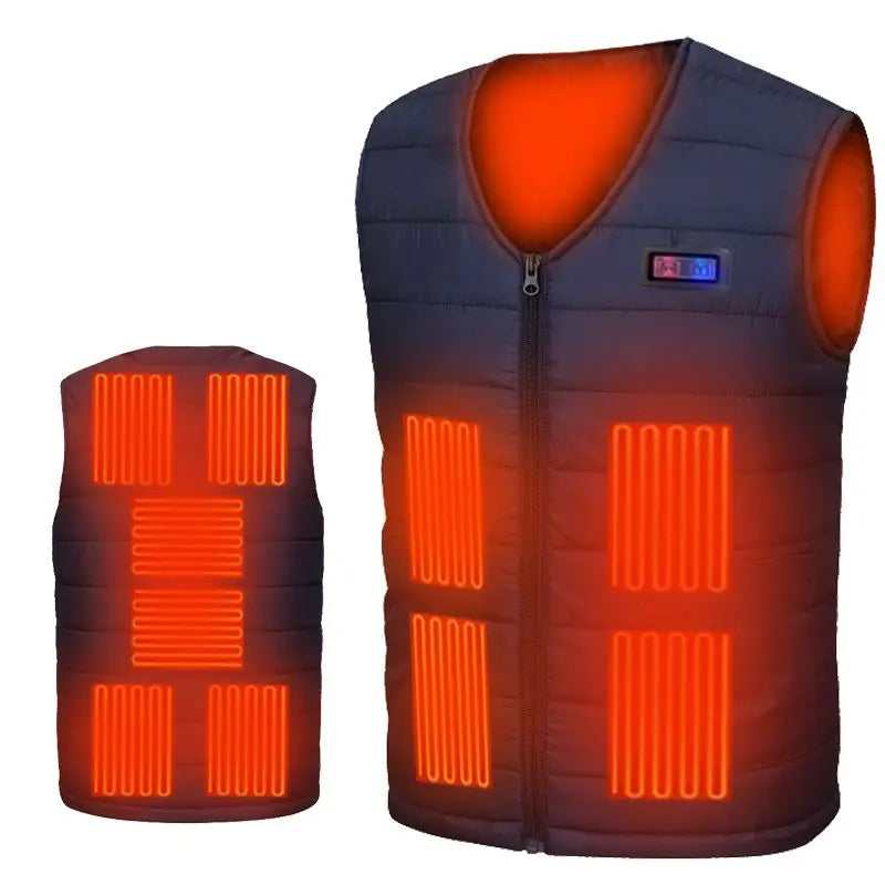 Gilet chauffant à 11 zones
