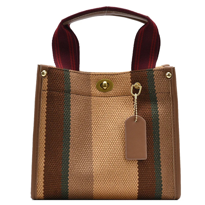 Luxury Women Canvas Handbags High Quality Ladies Large Capacity Purse Shoulder Bag Designer Female Travel Tote Messenger Bags