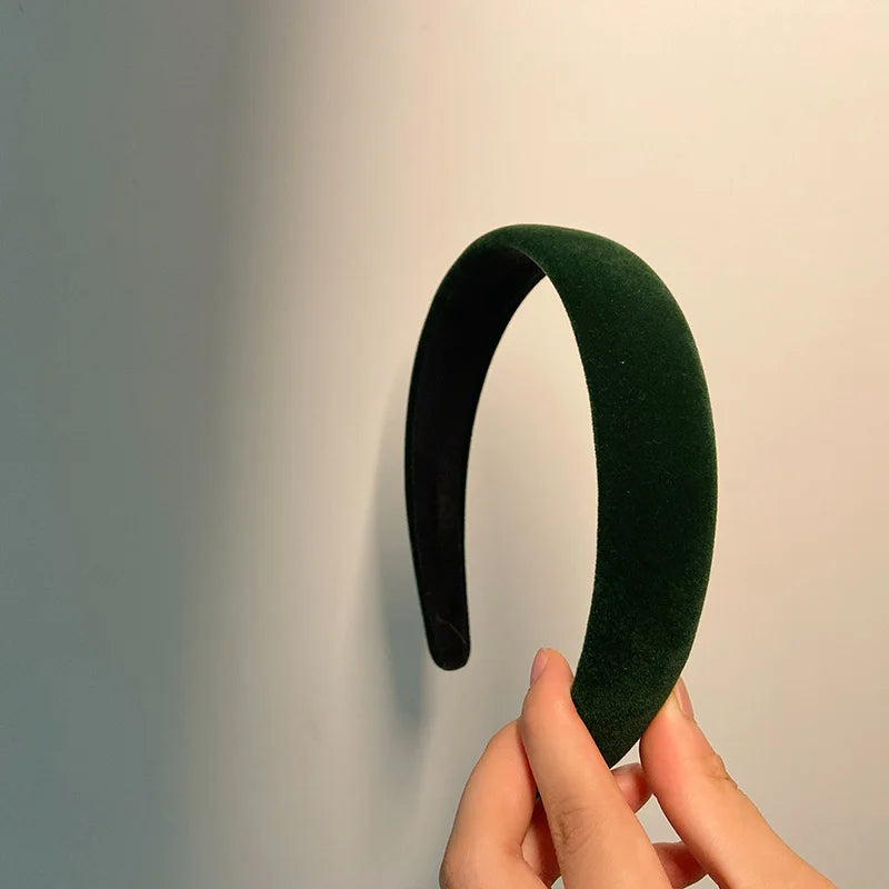 Fløyelspolstret vinterpannebånd