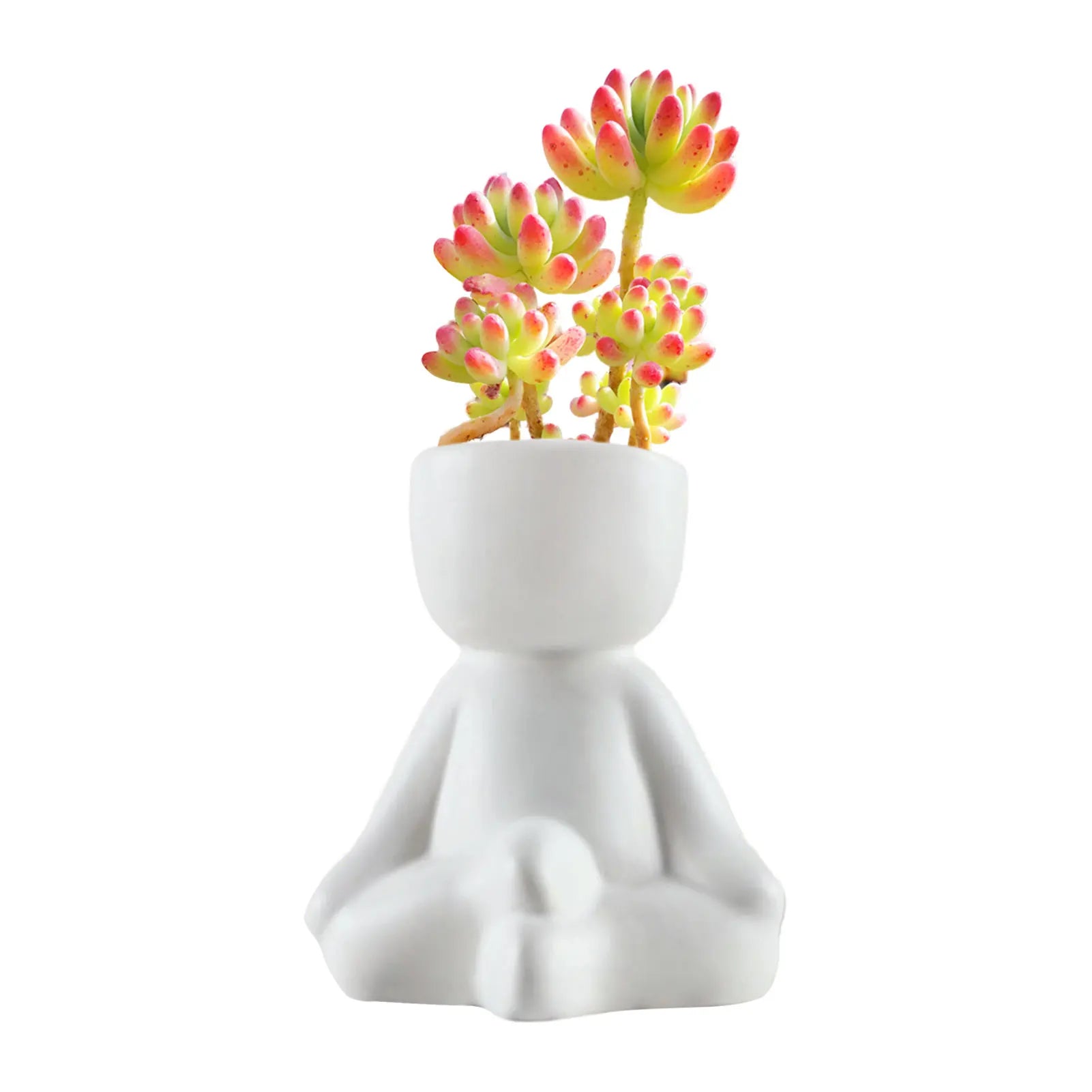 Ceramic Plants Pot Flower Pot Vase Planter Table Decoration Succulent Pot Vases Home Decor Ornaments Human Shaped Flower Pot