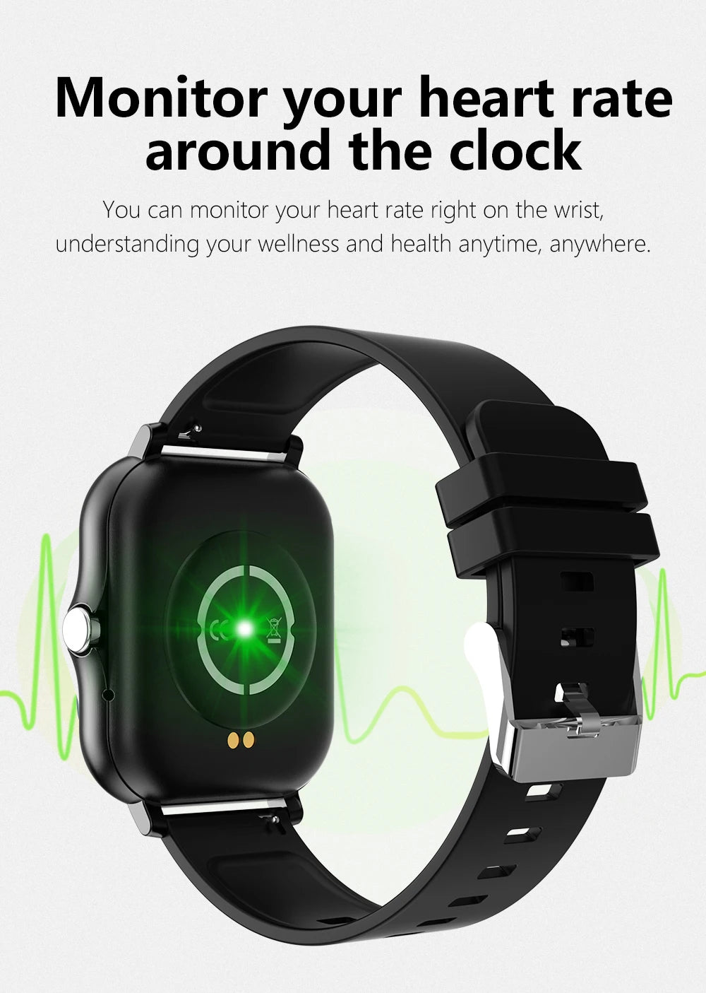 1.83'' Sports Smart Watch Fitness Clock Health Monitor Waterproof Smartwatch Wireless Call Watches for Men Women IOS Xiaomi