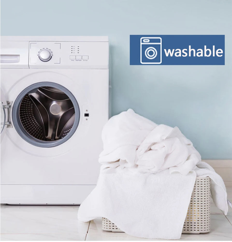 Glatt vanntett putetrekk til putevar Beskytter allergi putevar Anti-midd Veggedyrsikker glidelås Alle størrelser 1 stk