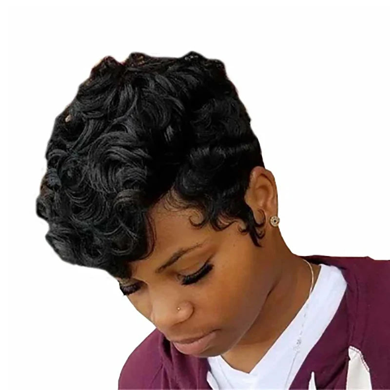 Short Curly Afro Wig