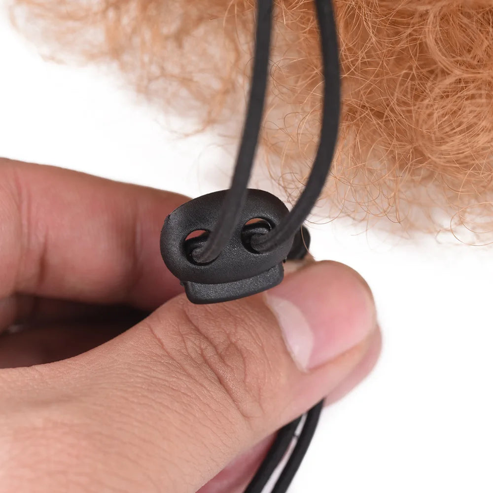 Extension synthétique afro queue de cheval longue, yaki bouclée, crépue, ondulée, douce, résistante à la chaleur, cheveux noirs pour usage quotidien féminin