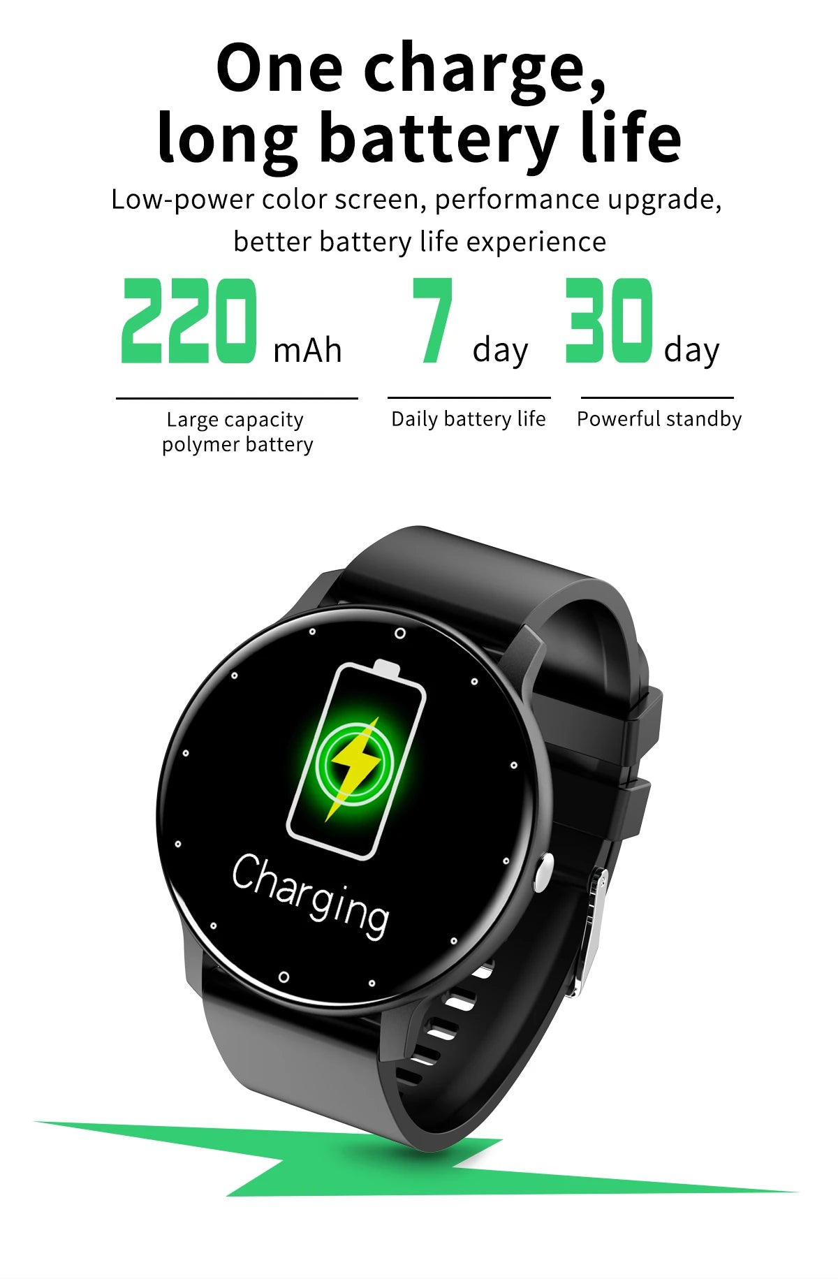 Reloj inteligente LIGE para mujer, hombre, regalo, relojes deportivos de fitness, monitor de ritmo cardíaco, Smartwatch resistente al agua para Xiaomi Android iOS