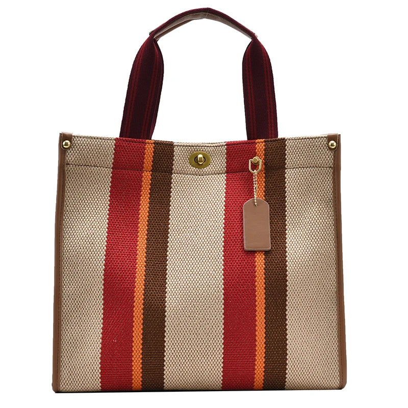Luxury Women Canvas Handbags High Quality Ladies Large Capacity Purse Shoulder Bag Designer Female Travel Tote Messenger Bags