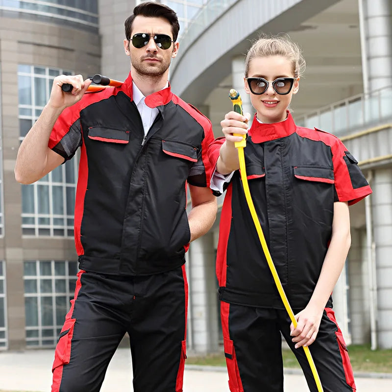 Working Clothing Workwear Men Women Worker Coveralls Workmen Uniforms Car Repairmen Workshop Fashion Work Suit Mechanical Jacket