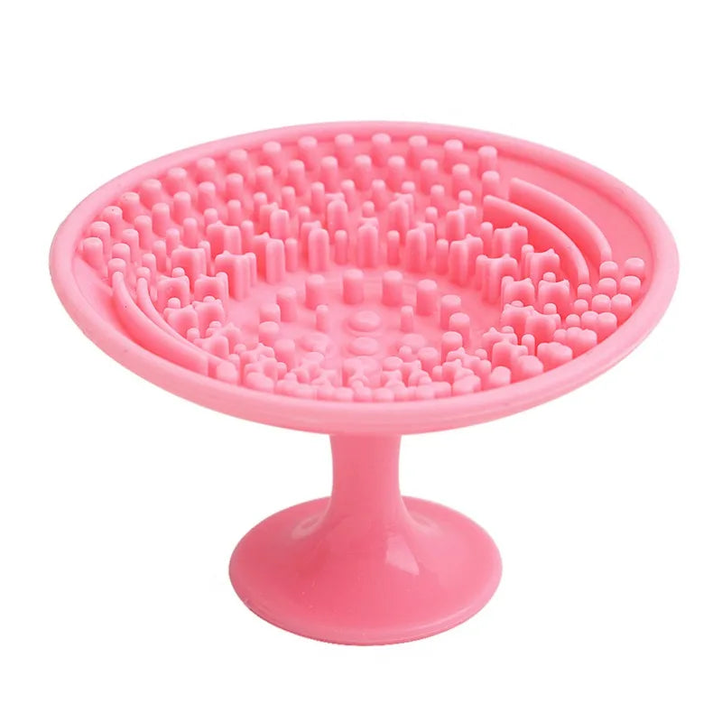 1PC Solid Finger Holder Silicone Makeup Brushes Cleaning Mat Pads Cosmetic with Suction Cups Beauty Health Tools Easy to Wash