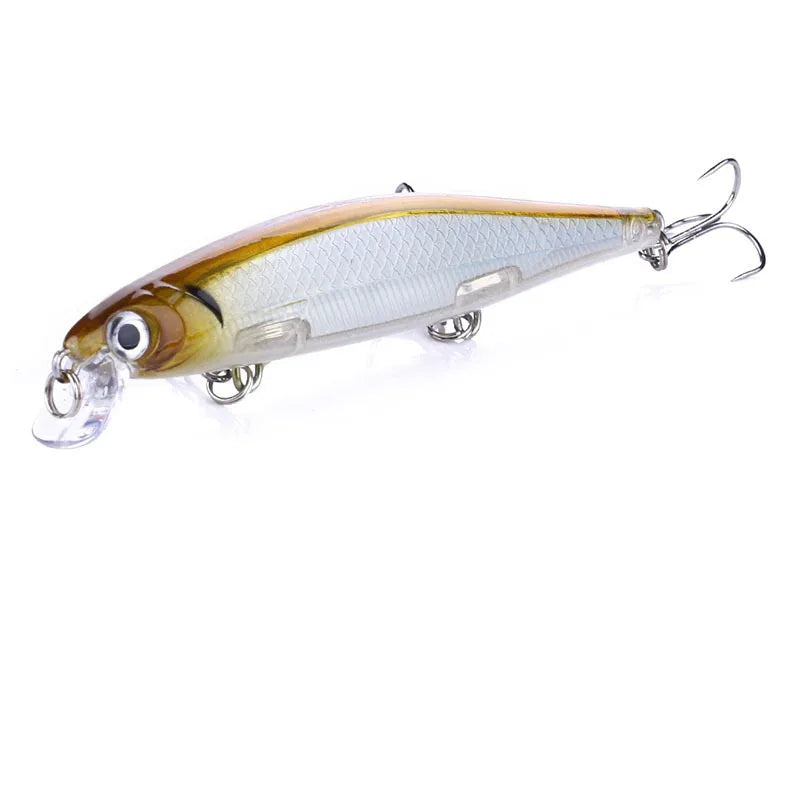 Señuelos de pesca Bass Big Fish de 110 mm y 13 g, Wobblers, cebo duro, Crankbait, señuelo Minnow de lengüeta corta para pesca de lucio