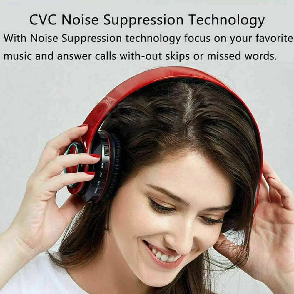Headsets Gamer Headphones Blutooth Surround Sound Stereo Wireless Earphone USB With MicroPhone Colourful Light PC Laptop Headset