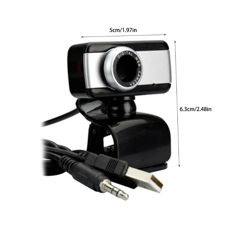 USB Webcam Built-in Microphone Computer Live Broadcast Camera Business Office Video Conference Home Video Laptop Clamp Cam