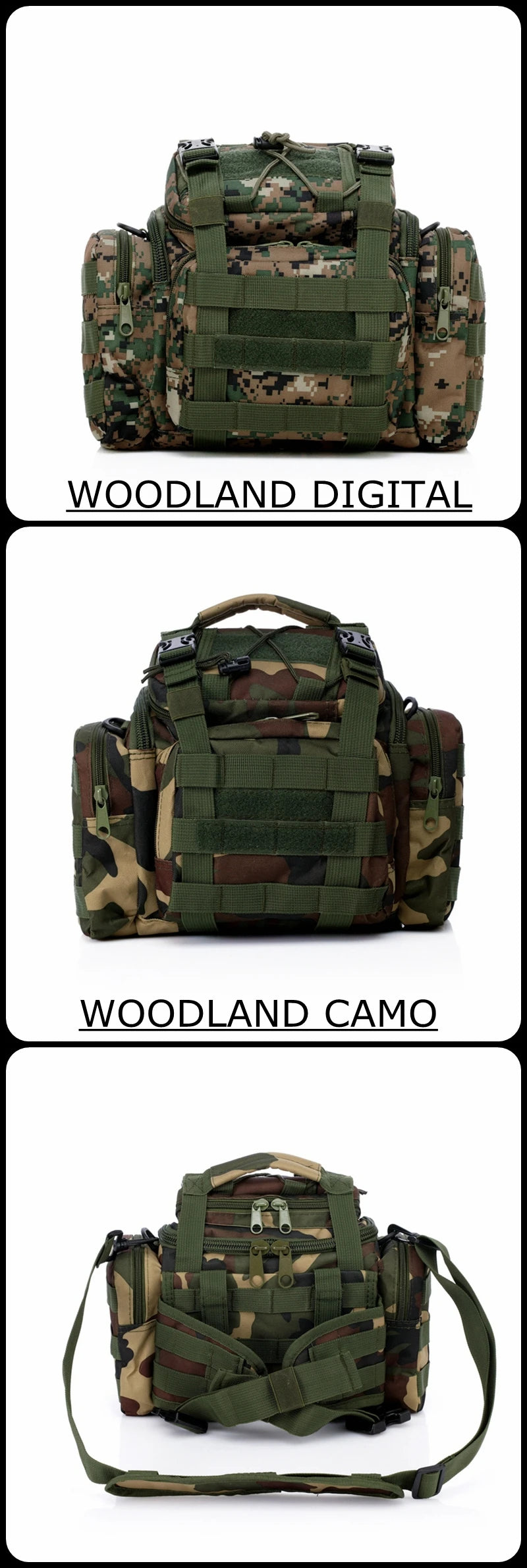 Tactical Assault Gear Sling Pack Range Bag Hiking Fanny Pack Waist Bag Shoulder Backpack EDC Camera Bag MOLLE Modular Bag