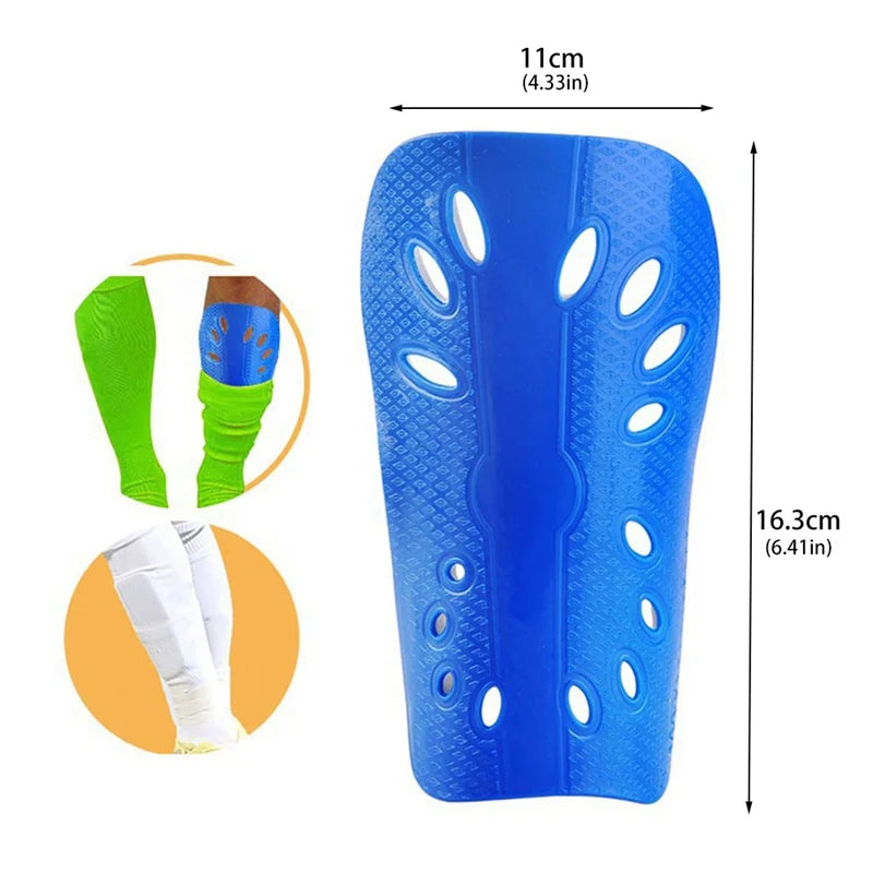 1 Pair Shin Pads for Football Protectors Pads Adult Kids Gear Breathable Sock Insert Board Training Legging Protective Gear