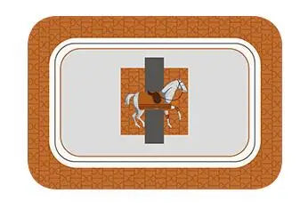 Manteles individuales de caballos, juego de 2, resistentes al calor, bonitos, lavables, duraderos, tapetes de mesa de cocina, impermeables, antideslizantes, rectangulares naranjas