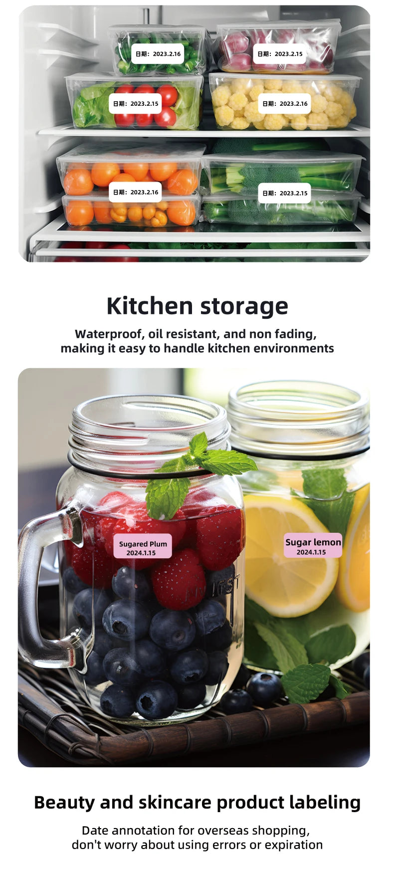 Mini Portable Label Printer Label Maker Machine Small Label Maker Pocket Sticker PrinterFor Home/Office Similar to D110/D11