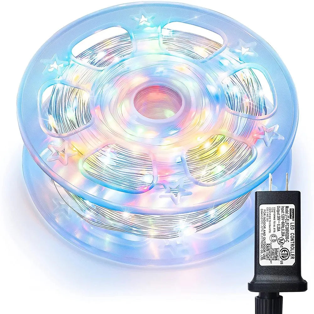Christmas Decorations For Home Led Festoon Fairy Lights 20/50/100M EU/US Plug New Year 2025 Street Garland On The House