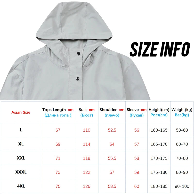 New Men Jackets Windbreak Autumn Camping Hiking Hoodie Soild Color Outdoor Training Male Running Sports Sweatshirts Coat
