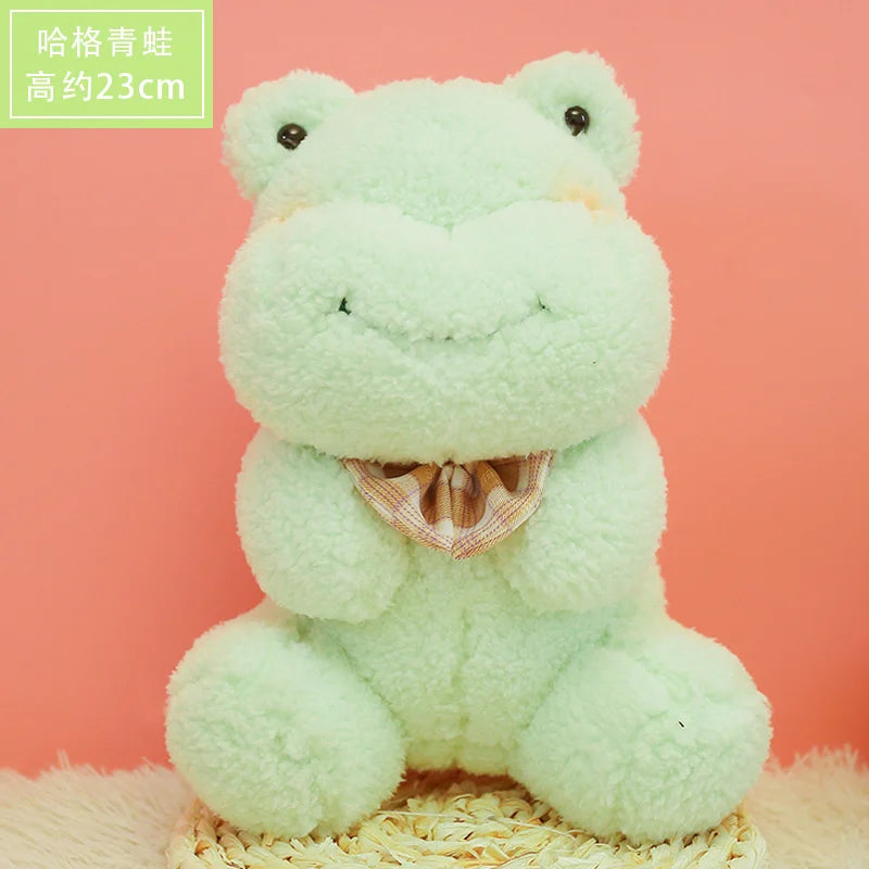 Kawaii Animals Plush Toy Soft Stuffed Lovely Tiger Rabbit Frog Teddy Bear Plush Doll Home Decor Kids Girls Birthday Day Gifts