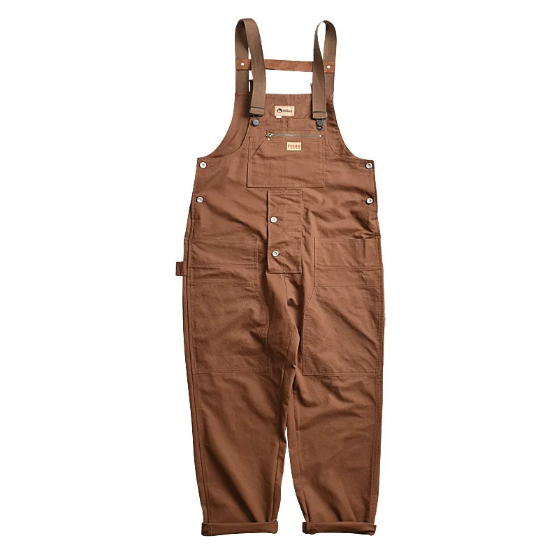 Tools and Workwear Multi-pocket Overalls Men Safari Style! Work Bib Trousers Men's Worker Cargo Pants Multifunctional Coveralls