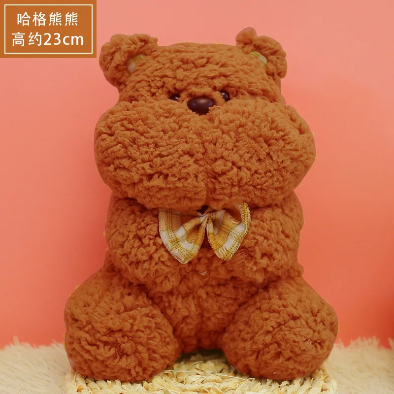 Kawaii Animals Plush Toy Soft Stuffed Lovely Tiger Rabbit Frog Teddy Bear Plush Doll Home Decor Kids Girls Birthday Day Gifts