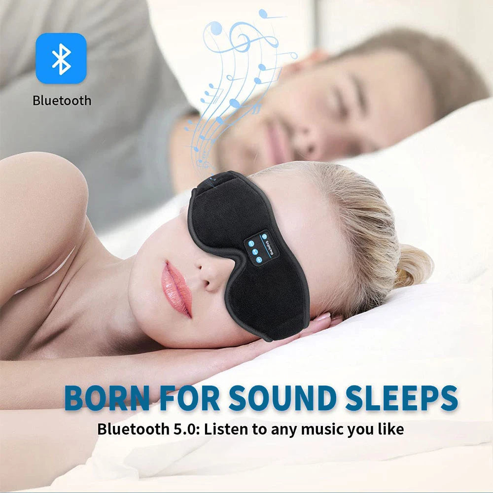 Bluetooth-søvnmaske – 3D-øyemaske med innebygde hodetelefoner
