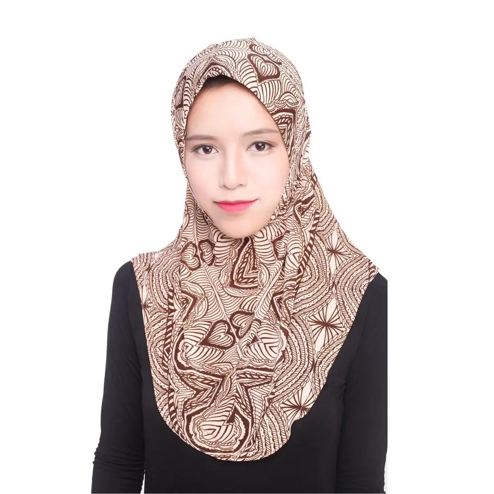 Mujeres Musulmanas Viscosa Pañuelo Largo Hiyab Chales Islámicos Árabes Shayla Envoltura Bufandas Sombreros Gorro de Oración Cubierta Completa Niqabs Amira