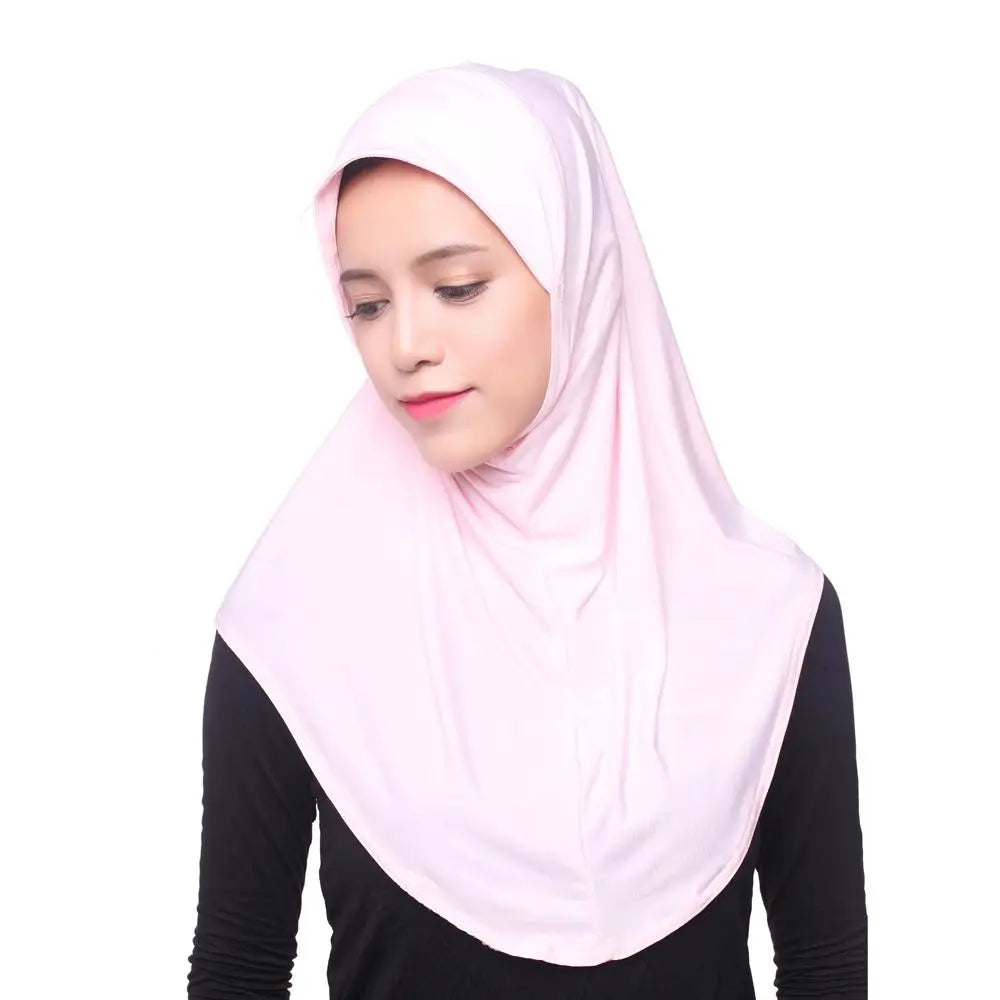 Mujeres Musulmanas Viscosa Pañuelo Largo Hiyab Chales Islámicos Árabes Shayla Envoltura Bufandas Sombreros Gorro de Oración Cubierta Completa Niqabs Amira