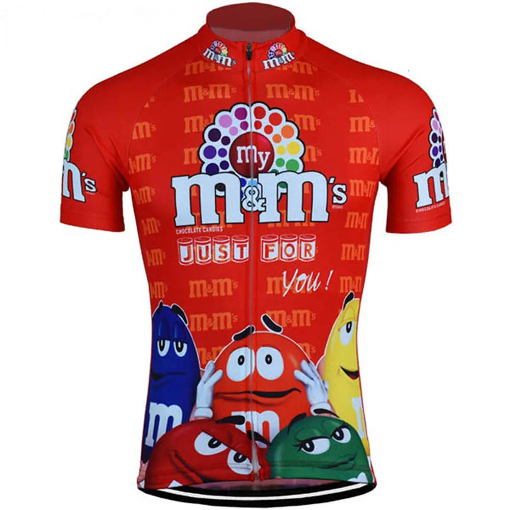 Men Cycling Jersey Bike Wear Short Sleeve Cycling Clothing MTB Breathable Outdoor Sports Funny Bicycle Clothes