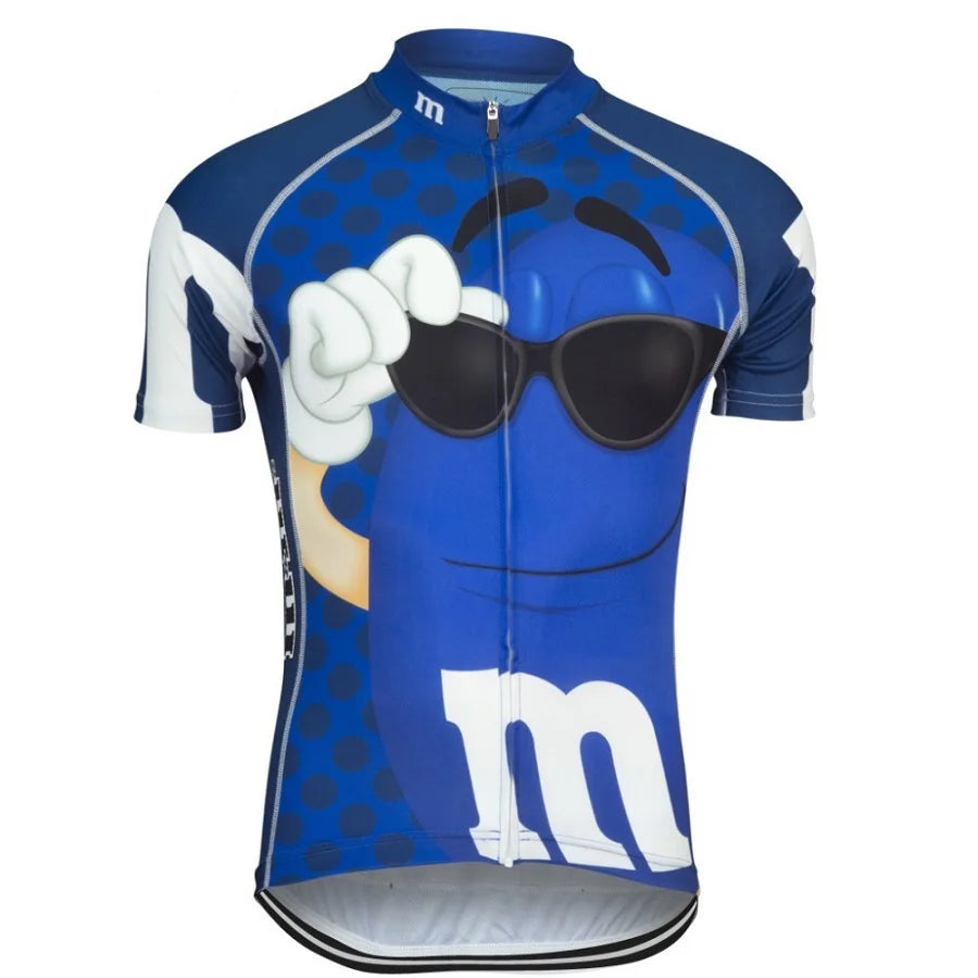 Men Cycling Jersey Bike Wear Short Sleeve Cycling Clothing MTB Breathable Outdoor Sports Funny Bicycle Clothes