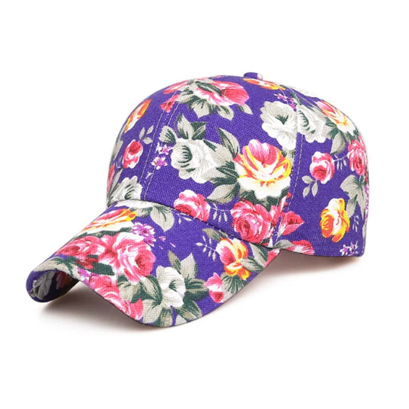 Floral Mesh Summer Cap
