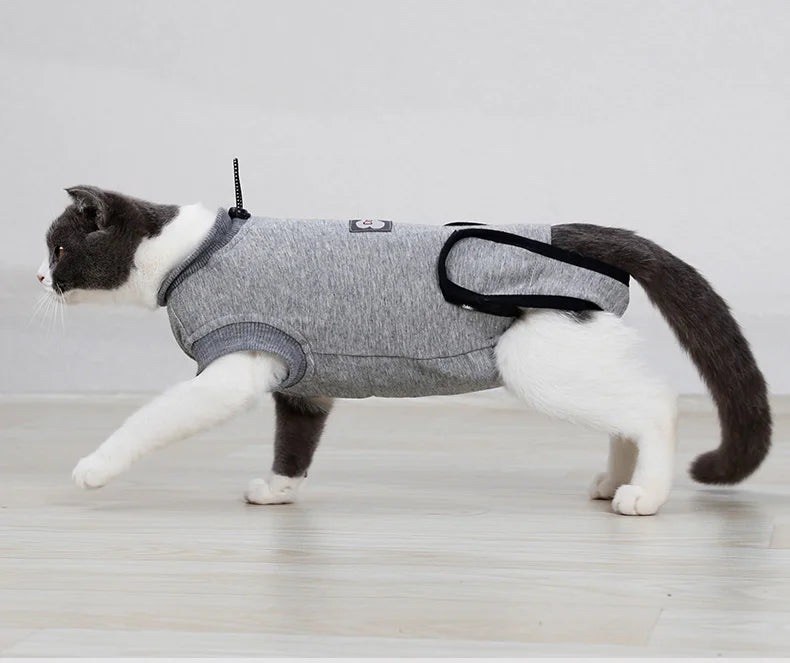 Cat Anti-licking Sterilization Clothes Cat Neutering Surgery Recovery Suit Cat Weaning Breathable Puppy Anti-scratch Body Vest