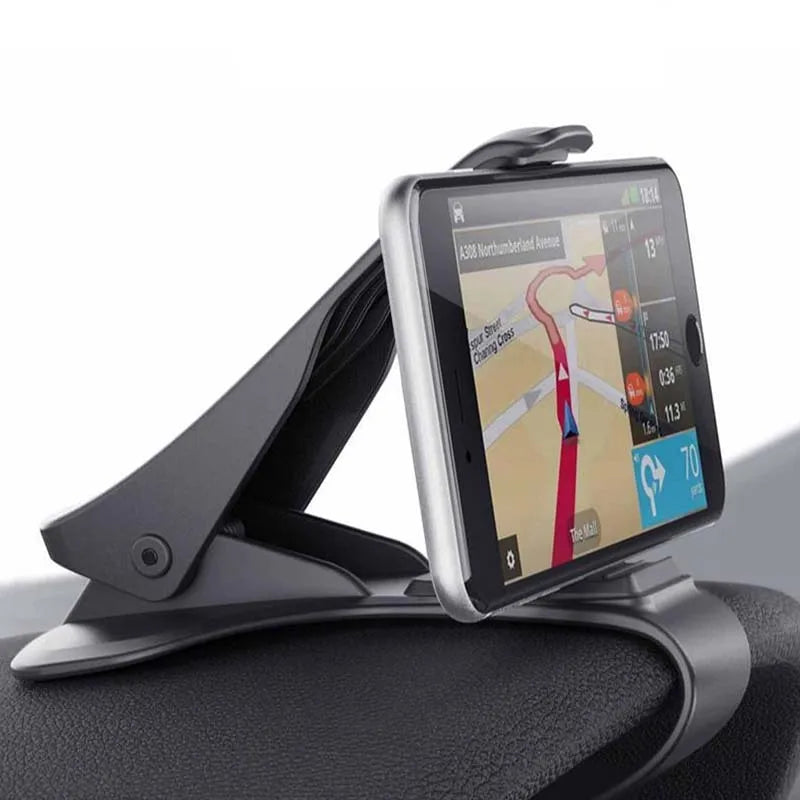 Bilholder 6,5 tommers GPS-navigasjon dashbordtelefonholder i bil for universell mobiltelefon klipsmonteringsstativbrakett