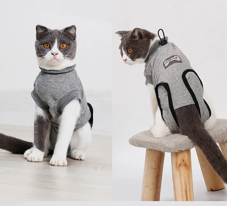 Cat Anti-licking Sterilization Clothes Cat Neutering Surgery Recovery Suit Cat Weaning Breathable Puppy Anti-scratch Body Vest
