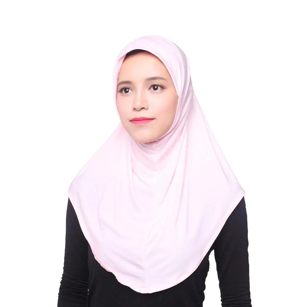 Mujeres Musulmanas Viscosa Pañuelo Largo Hiyab Chales Islámicos Árabes Shayla Envoltura Bufandas Sombreros Gorro de Oración Cubierta Completa Niqabs Amira