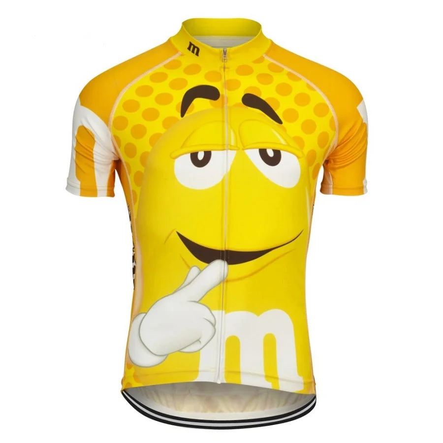 Men Cycling Jersey Bike Wear Short Sleeve Cycling Clothing MTB Breathable Outdoor Sports Funny Bicycle Clothes
