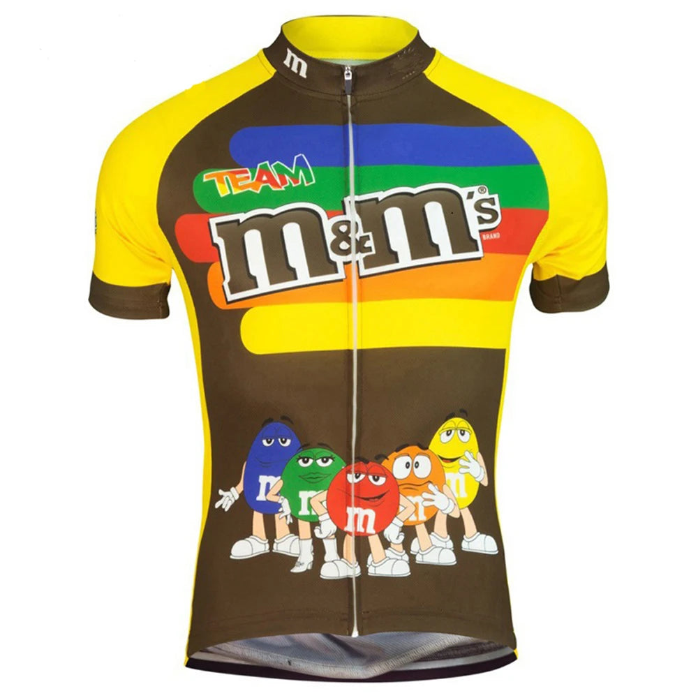 Men Cycling Jersey Bike Wear Short Sleeve Cycling Clothing MTB Breathable Outdoor Sports Funny Bicycle Clothes