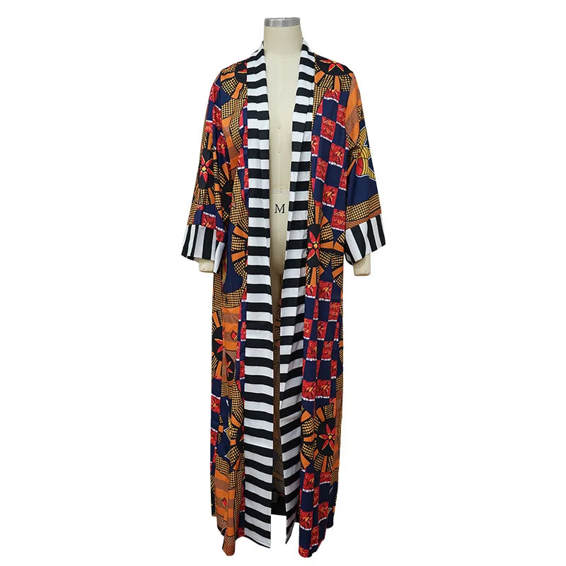 Africa Clothes for Women  Dashiki Autumn Winter African Women Printing Long Shirt Cardigan Coat Dress African Dresses Women