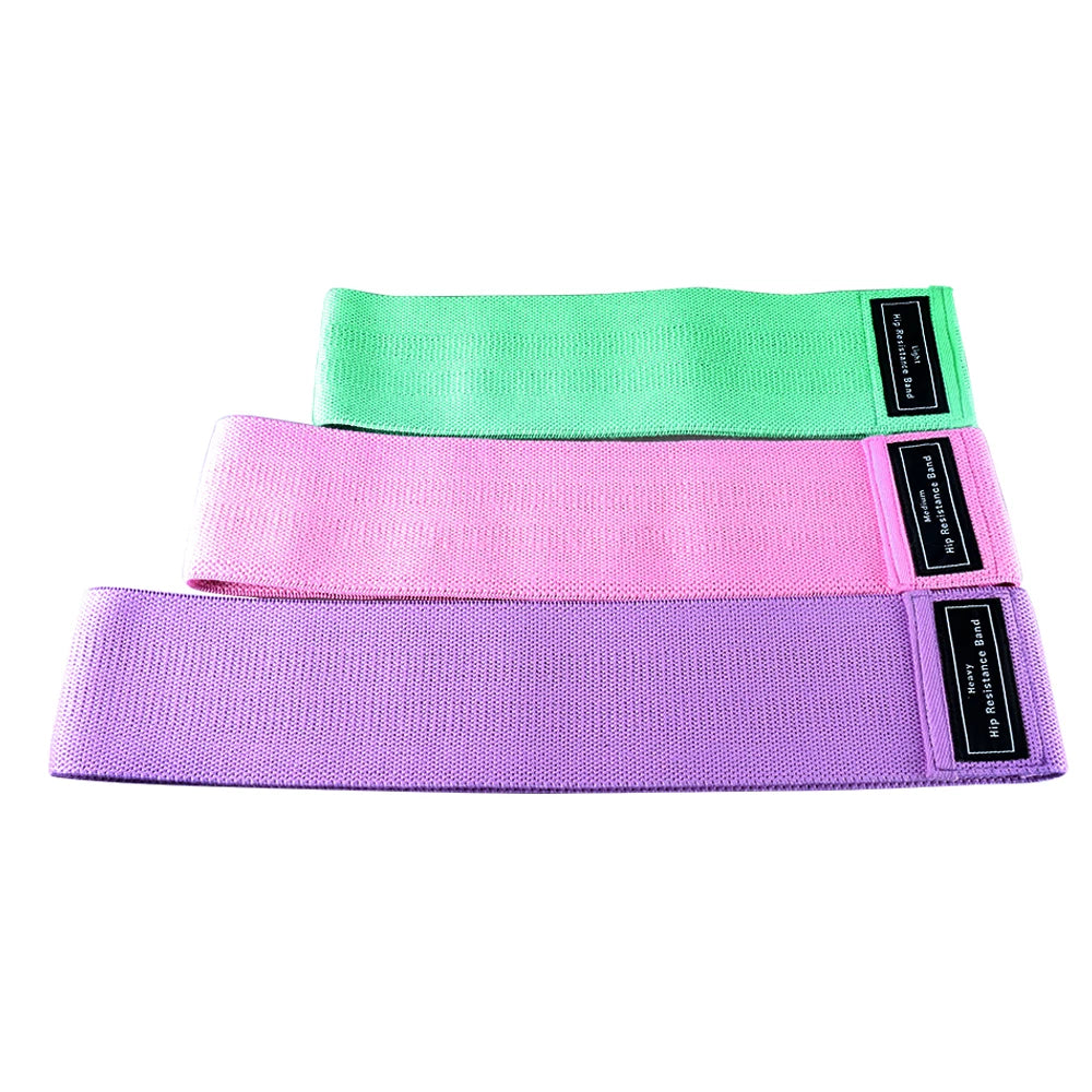 Bandas de Resistencia de 3 Niveles para Piernas y Glúteos Bandas Anchas para Ejercicios de Cadera Bandas Elásticas Antideslizantes de Bucle para Fitness