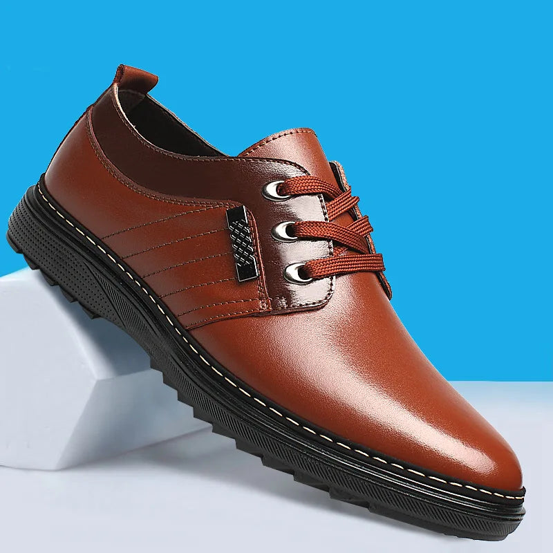 High Quality Brand Men Formal Shoes Men Oxford Leather Dress Shoes Fashion Business Men Shoes Pointed Wedding Shoes