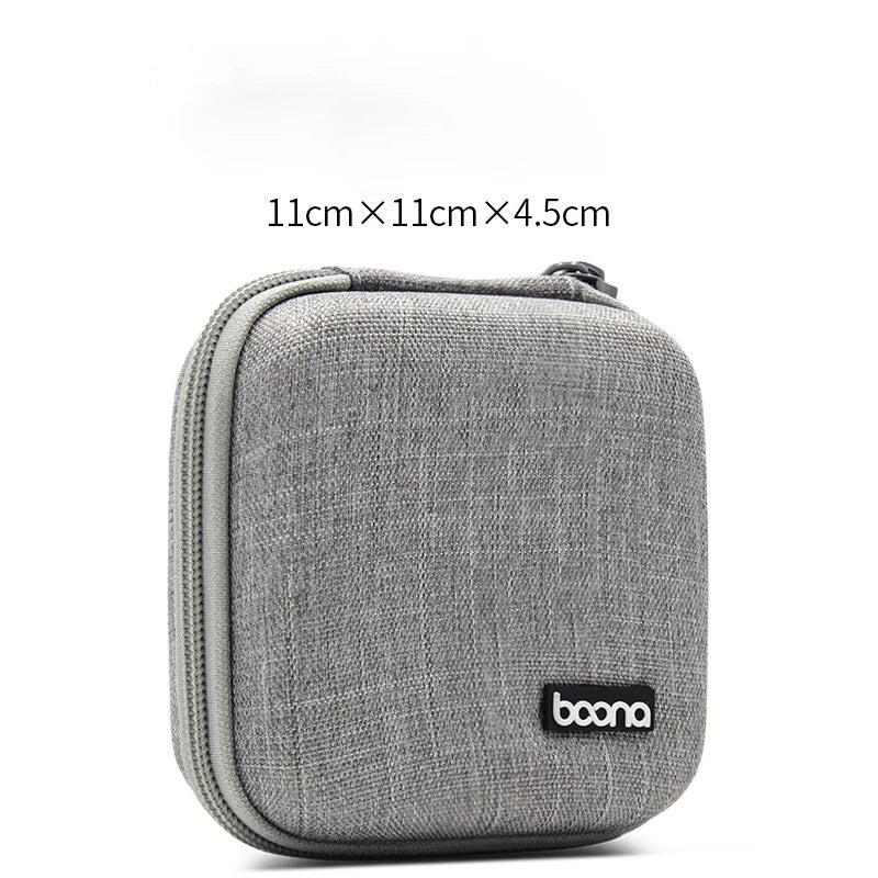 BOONA Hard Laptop Power Supply Organizer Case Travel Carrying Power Source Mouse Case Electronic Accessories Bag for MacBook